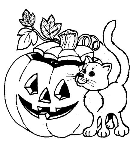 Download Halloween Cat Coloring Page Coloring Page Book For Kids