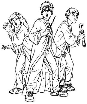 Harry Potter : Harry Potter Broom Coloring Page, Harry Potter Wand ...