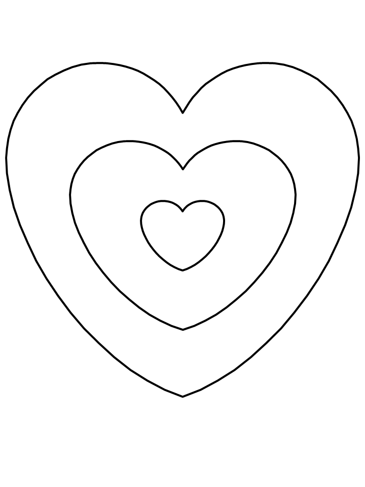 Download Hearts Valentines Coloring Pages coloring page & book for kids.