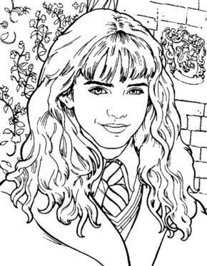 Hermione Harry Potter Coloring Pages & coloring book.