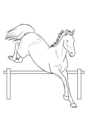 Horse Coloring Pages Jumping & coloring book. 6000+ coloring pages.