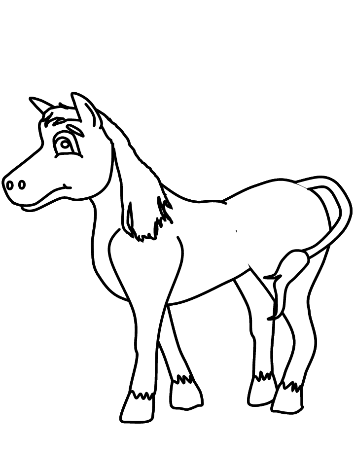 Horses Horse14 Animals Coloring Pages & Coloring Book