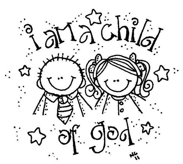 i am a child of god coloring page