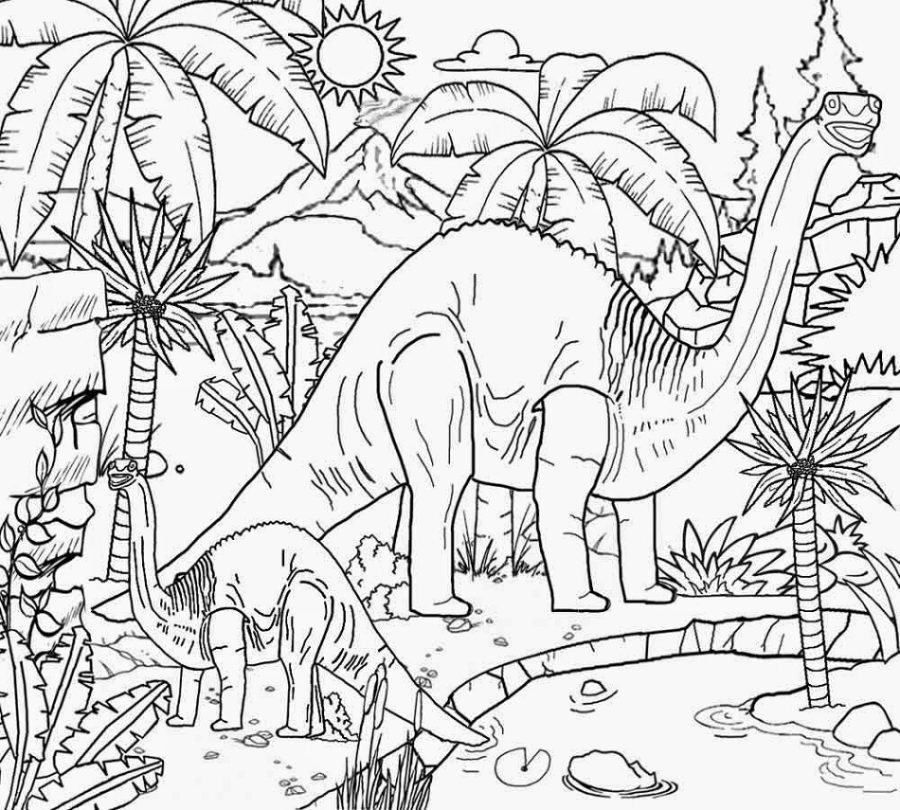 Jurassic World Coloring Page