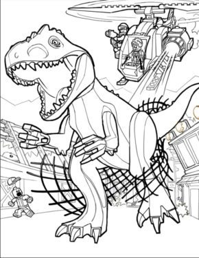 T Rex Dinosaur Coloring Page & coloring book. Find your favorite.