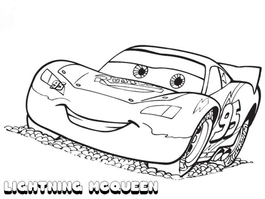 Lightning Mcqueen Coloring Page