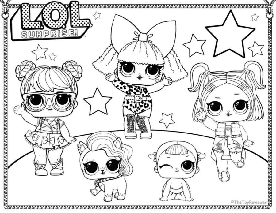 lol dolls coloring pages