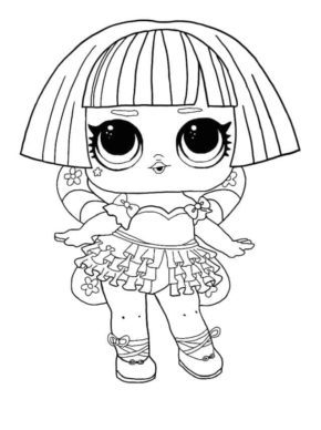 LOL Dolls Coloring Pages Free & book for kids.