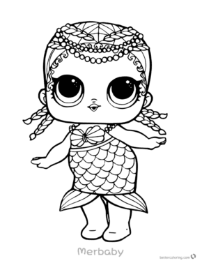 lol mermaid coloring pages