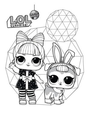 Lol Omg Winter Disco Lol Doll Coloring Pages & book for kids.