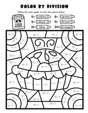 Math Coloring Pages Division & coloring book.