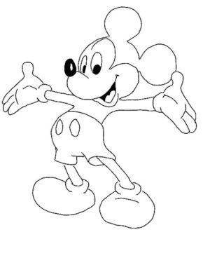 Mickey Mouse Coloring Page & coloring book.