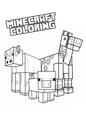 Minecraft Animal Coloring Pages & Coloring Book. 6000+ Coloring Pages.