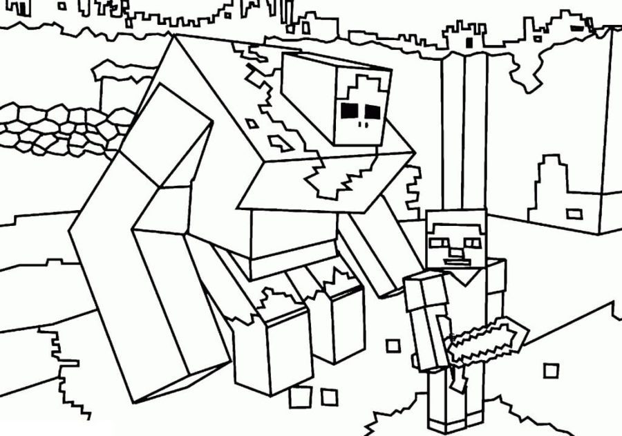 minecraft coloring pages mutant zombie