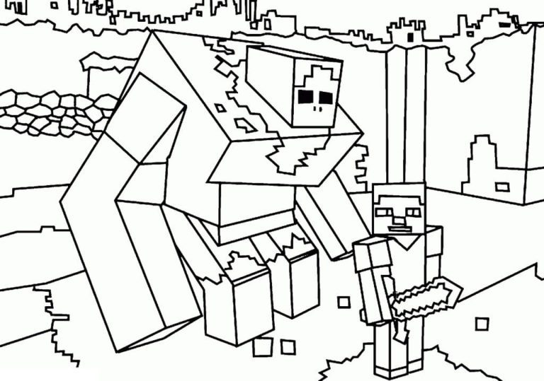 Minecraft Mutant Zombie Minecraft Zombie Coloring Pages