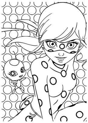 Miraculous Ladybug Coloring Pages Free & coloring book.