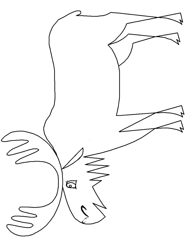 Moose Animals Coloring Pages & coloring book.