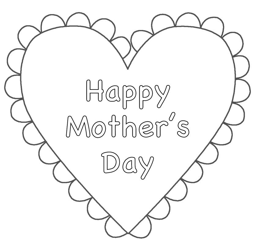 mothers-day-coloring-page-for-kids Coloring Page Book