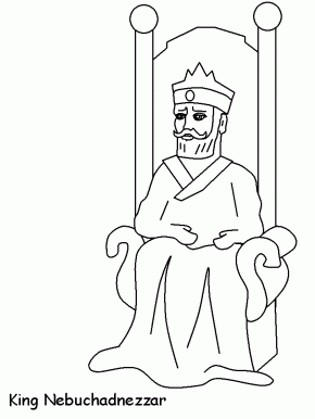 Nebuchadnezzar Bible Coloring Pages coloring page & book for kids.