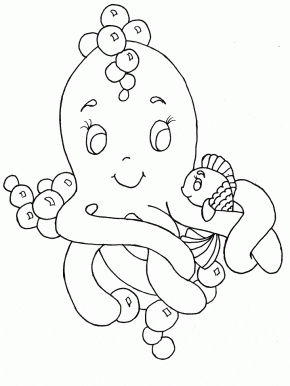 Octopus Animals Coloring Pages & coloring book.