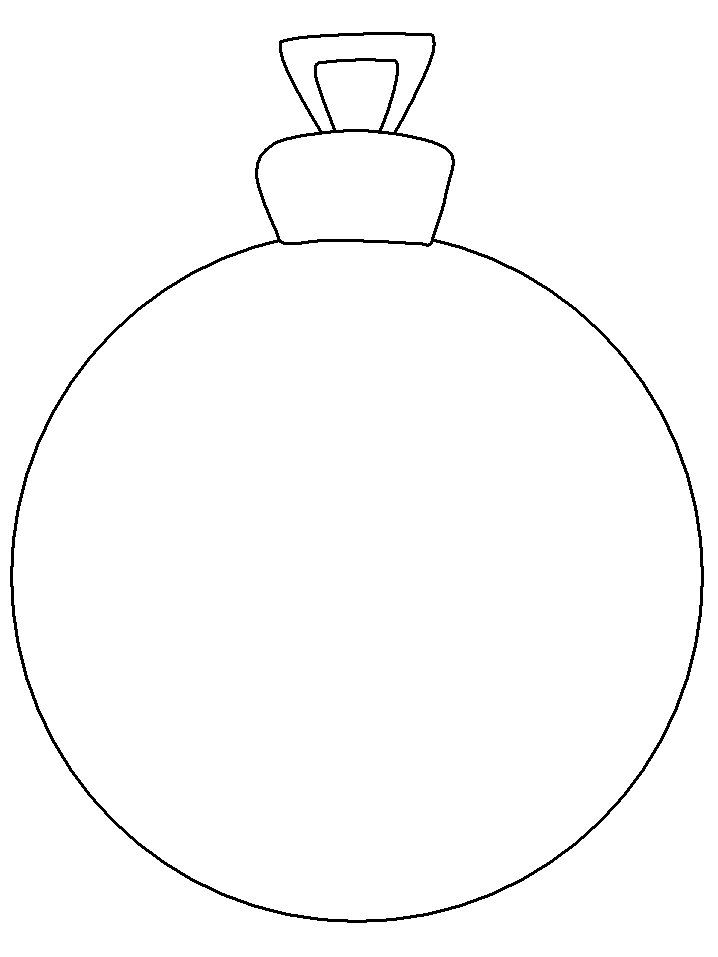 Printable Ornament Christmas Coloring Pages - Coloringpagebook.com