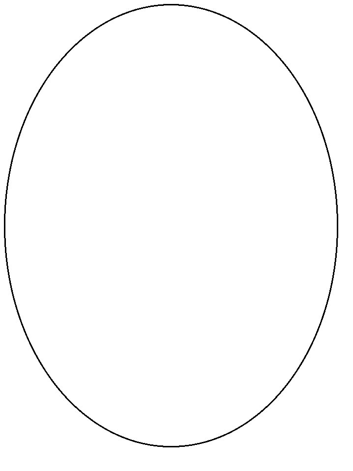 Oval Simple-shapes Coloring Pages coloring page & book for kids.