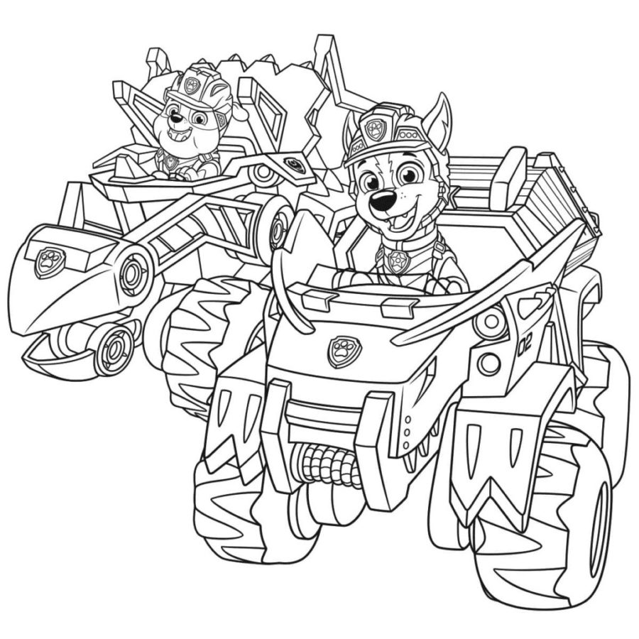 Paw Patrol Dinosaur Coloring Pages & coloring book.