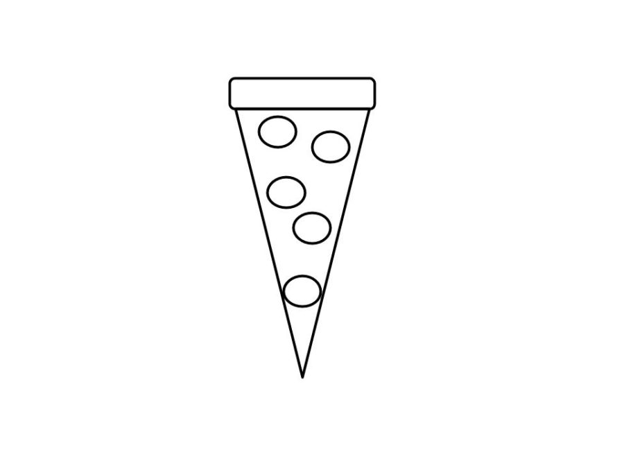 Pizza Slice Coloring Page