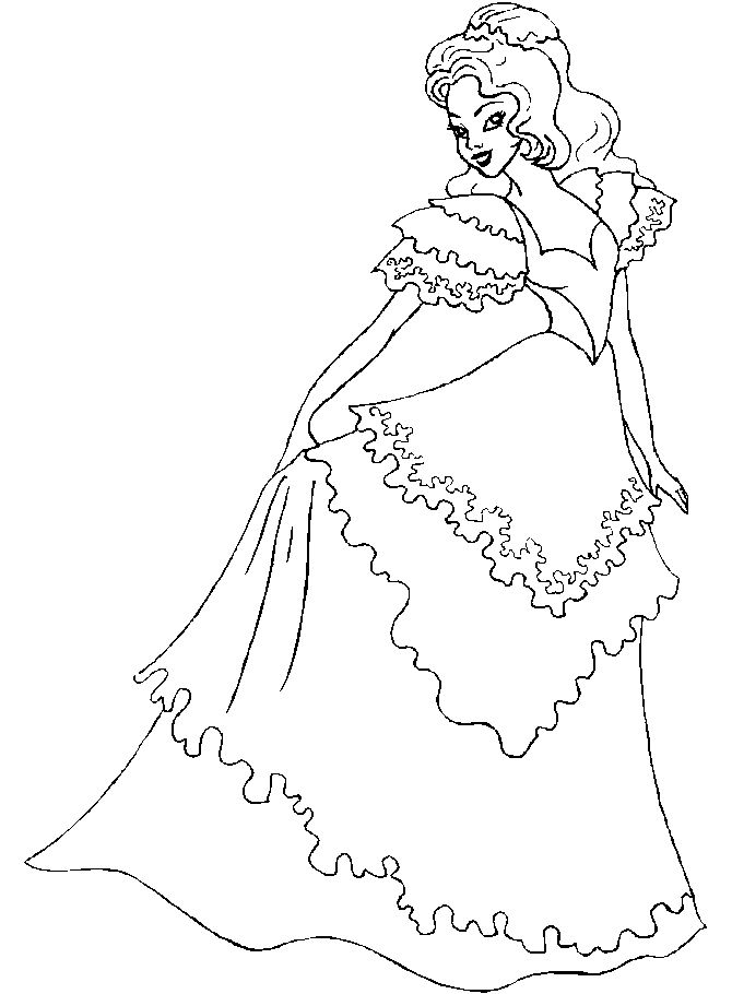 Pretty11 Girl Coloring Pages coloring page book for kids.
