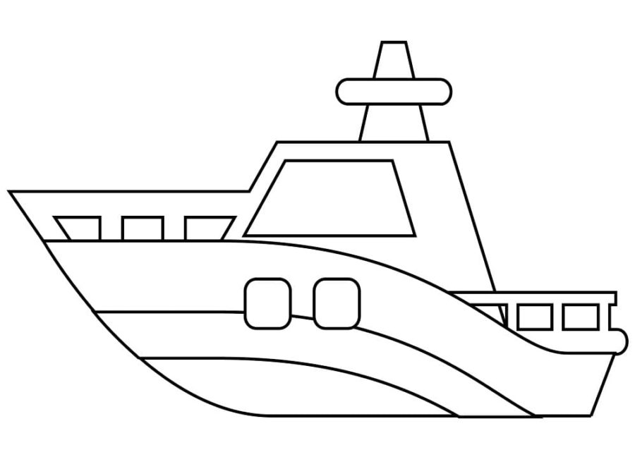 Printable Boat Coloring Pages & coloring book.