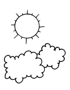 Printable Coloring Pages Clouds & coloring book.