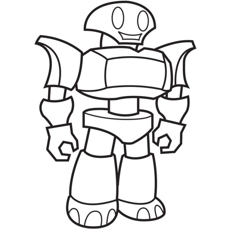 Printable Robot Coloring Pages & coloring book.