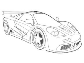 Race Car Coloring Page & coloring book. 6000+ coloring pages.