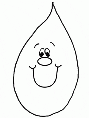 Raindrop Spring Coloring Pages & coloring book.