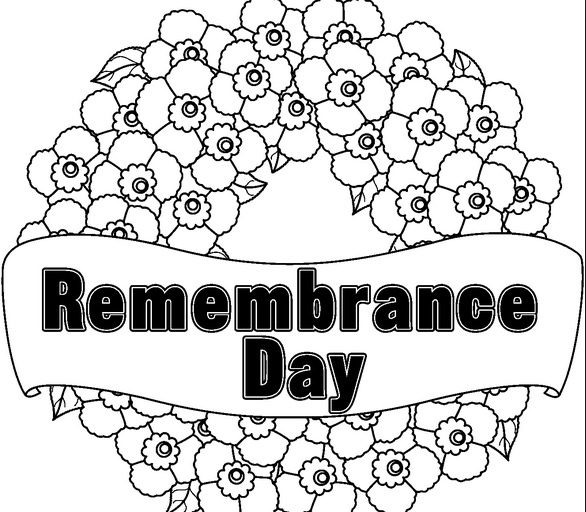 Remembrance day colouring page Coloring Page Book