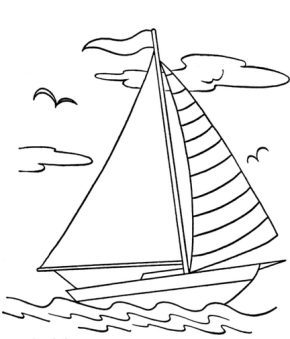 Sail Boat Coloring Page & coloring book. 6000+ coloring pages.