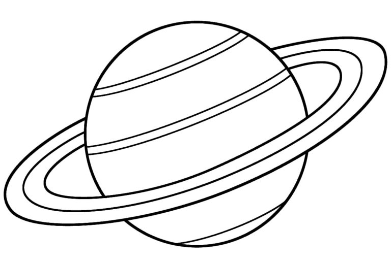 Saturn Coloring Page & Coloring Book. 6000+ Coloring Pages.