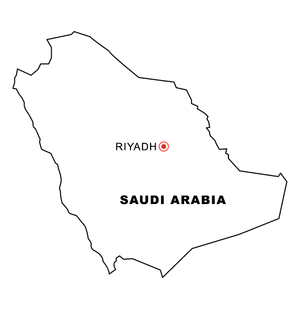 Free Blank Simple Map Of Saudi Arabia No Labels - vrogue.co
