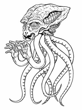 Scary Alien Coloring Pages & coloring book. 6000+ coloring pages.