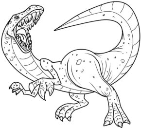 Scary Dinosaur Coloring Pages & coloring book.