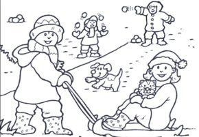 winter Archives | Coloring Page Book