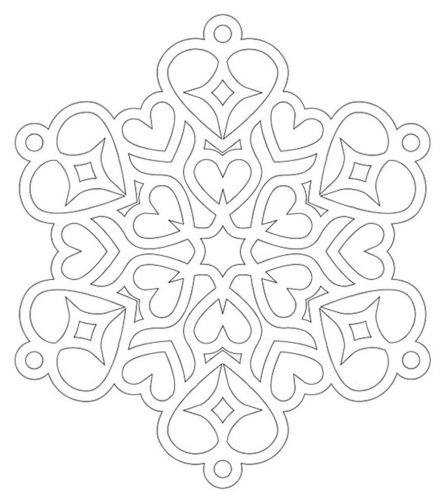 Snowflake Coloring Page