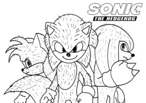 Sonic Movie Coloring Page & coloring book. 6000+ coloring pages.