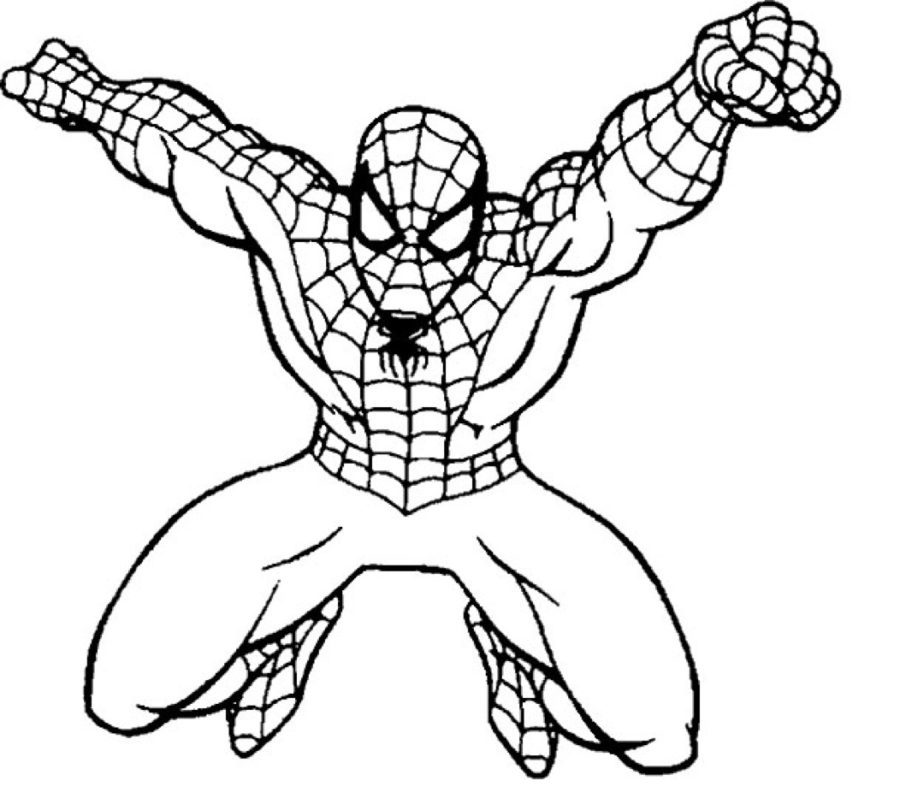 spiderman coloring page