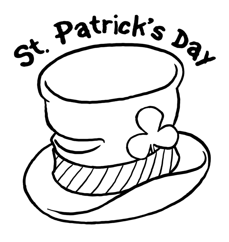 St Patrick s Day Hat Coloring Page Coloring Book 