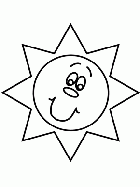 summer sun coloring page  coloring book