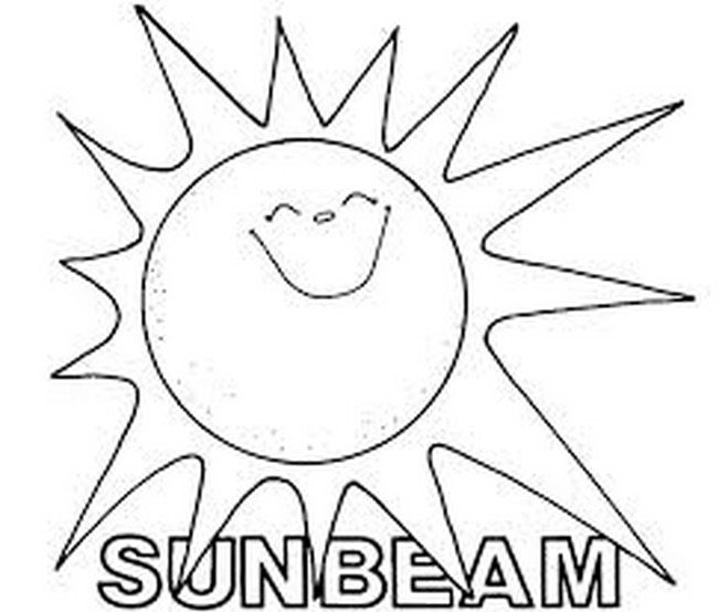 Sunbeams Lesson Coloring Page coloring page & book for kids.