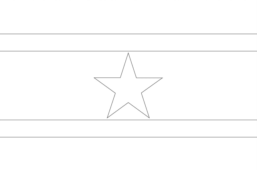 Download Suriname Flag Coloring Page coloring page & book for kids.