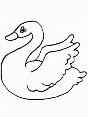 Swan Animals Coloring Pages & coloring book.
