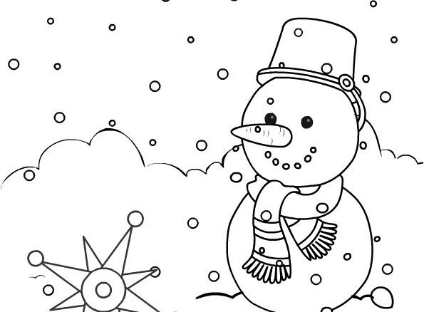 Winter Snow Globe Coloring Page coloring page & book for kids.